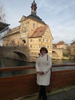 Altes Rathaus Bamberg über der Regnitz