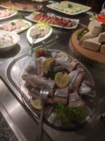 Fischbeilage am Buffet