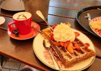 Waffel im Waffelhaus in Nieblum