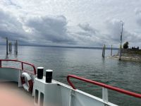 Ausfahrt des Schiffes in Meersburg