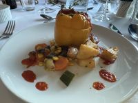 Abendessen an Bord der MS Dutch Grace