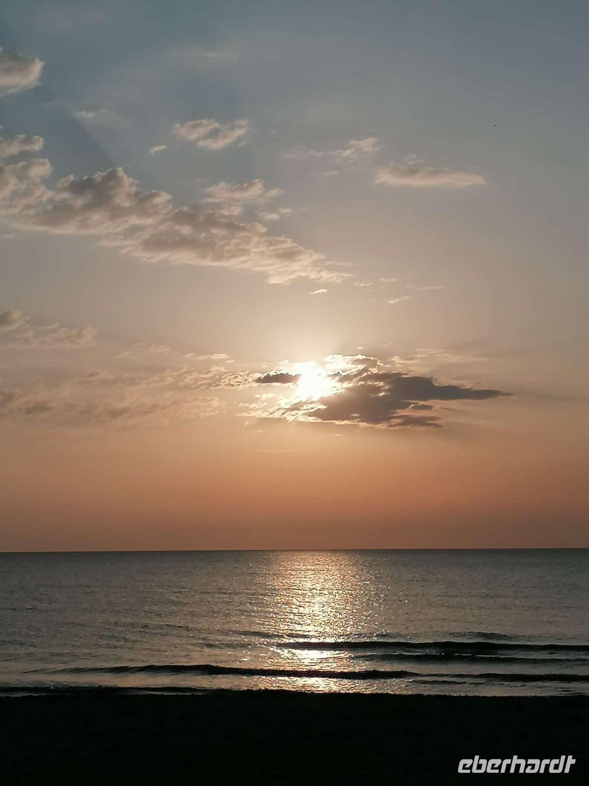 Ein perfekter Sonnenuntergang in Dierhagen