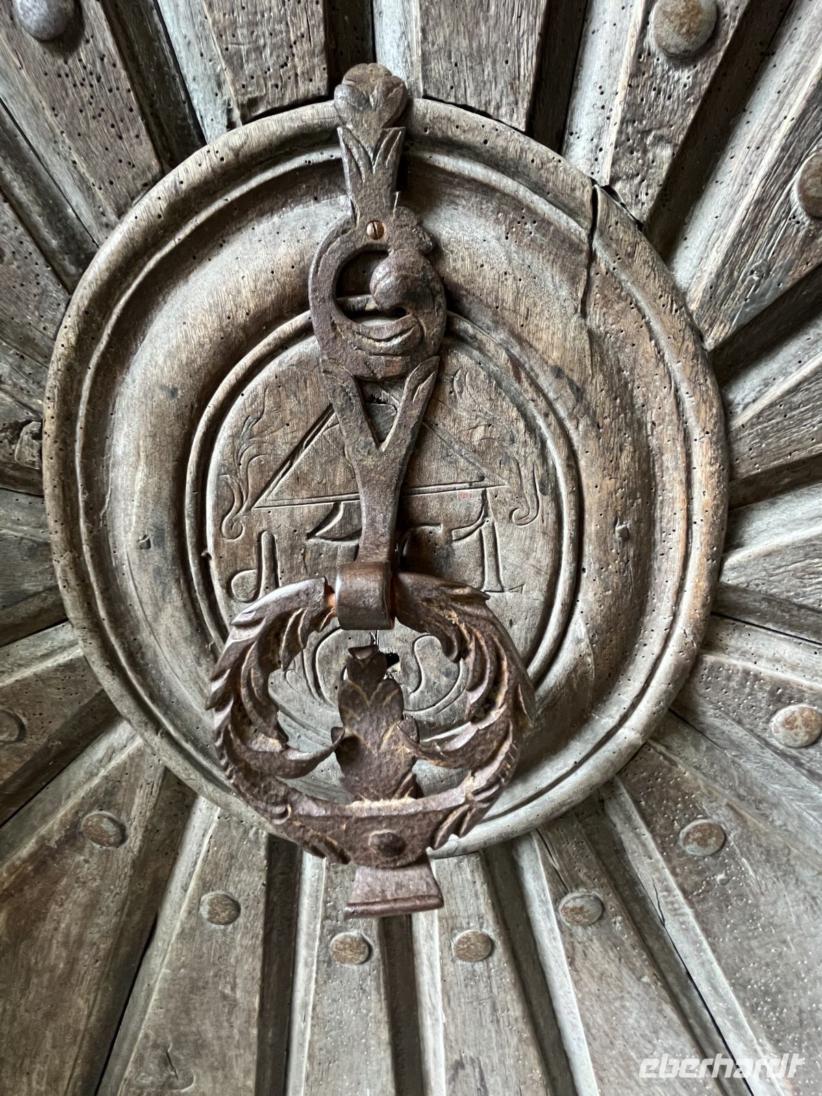 Bodenseerundreise 8.06.25 Bregenz - Stadtführung- der dazugehörige Türklopfer