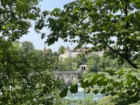 Bodenseerundreise 10.06.25   Rheinfall Schaffhausen Schloß und Brücke