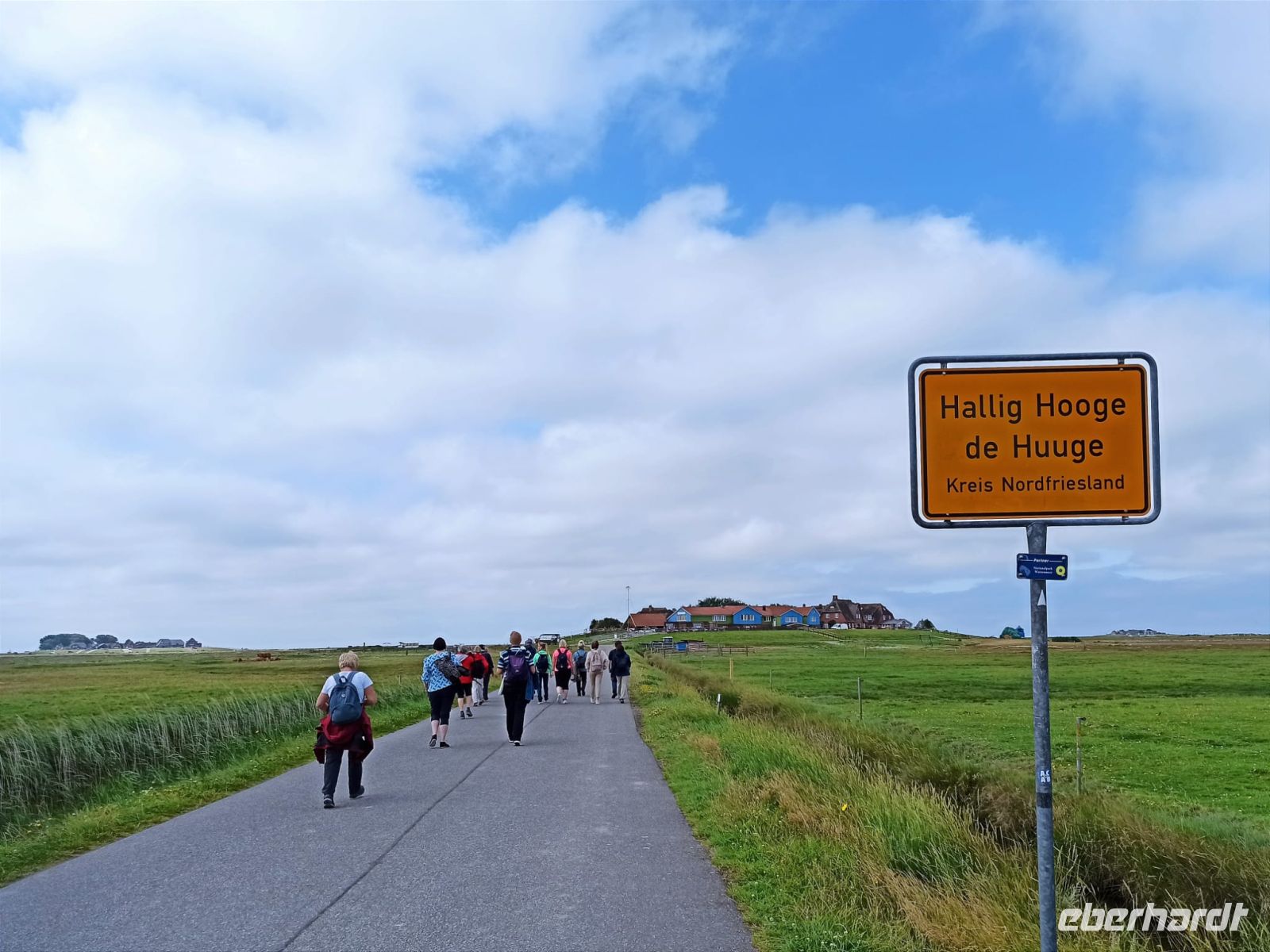 Ankunft auf Hallig Hooge