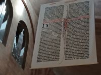Die größte Bibelseite der Welt im Mainzer Dom