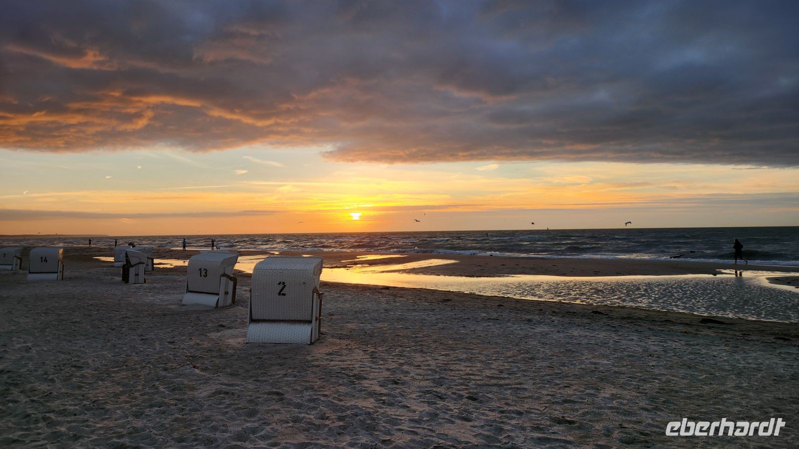 Sonnenuntergang am Strand von Dierhagen