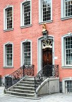 Mondänes Eingangsportal zum Roten Haus in Monschau