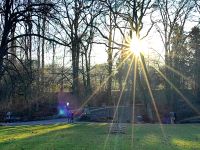 Winterlichtspiele im Park von Val Dieu