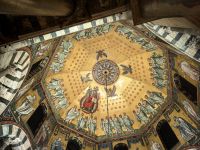 Kuppelmosaik des Oktagons im Aachener Dom