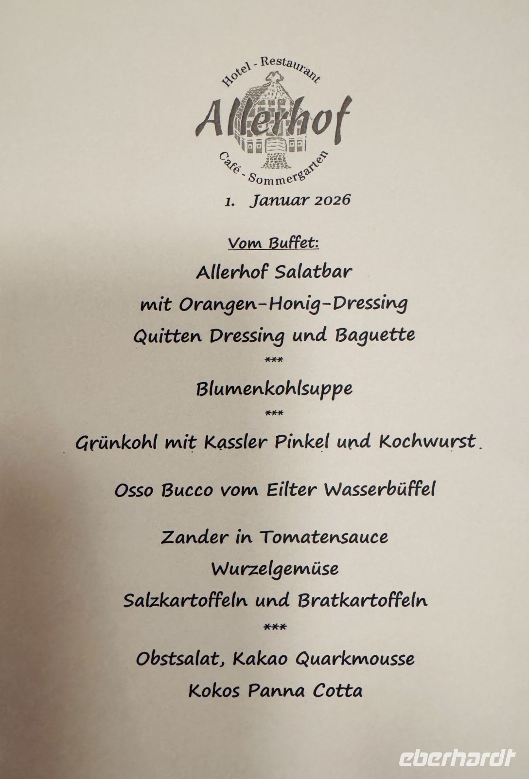 4. Tag - Abendessen 