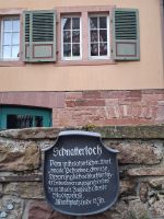 Die Tafel zum Schnatterloch