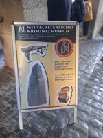 Im Eingangsbereich zum Mittelalterlichen Kriminalmuseum