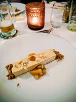 Lebkuchen Panna Cotta im Restaurant 