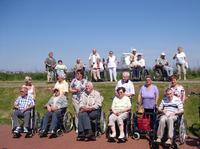 Unsere Gruppe am Deich in Cuxhaven