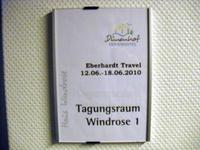 Wir hatten sogar einen eigenen Tagungsraum im Hotel