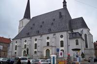 Weimar Stadtkirche mit Herder Denkmal