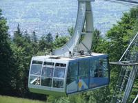 Mit der Kabinenbahn ging es auf den Pfänder