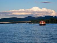 Abendstimmung auf dem Rhein