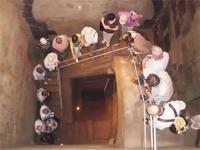 Im mittelalterlichen jüdischen Ritualbad in Köln