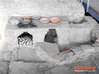 Originaler Küchenbefund in der Villa Rustica Ahrweiler