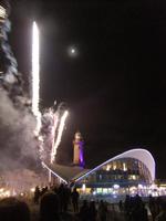 Leuchtturm in Flammen