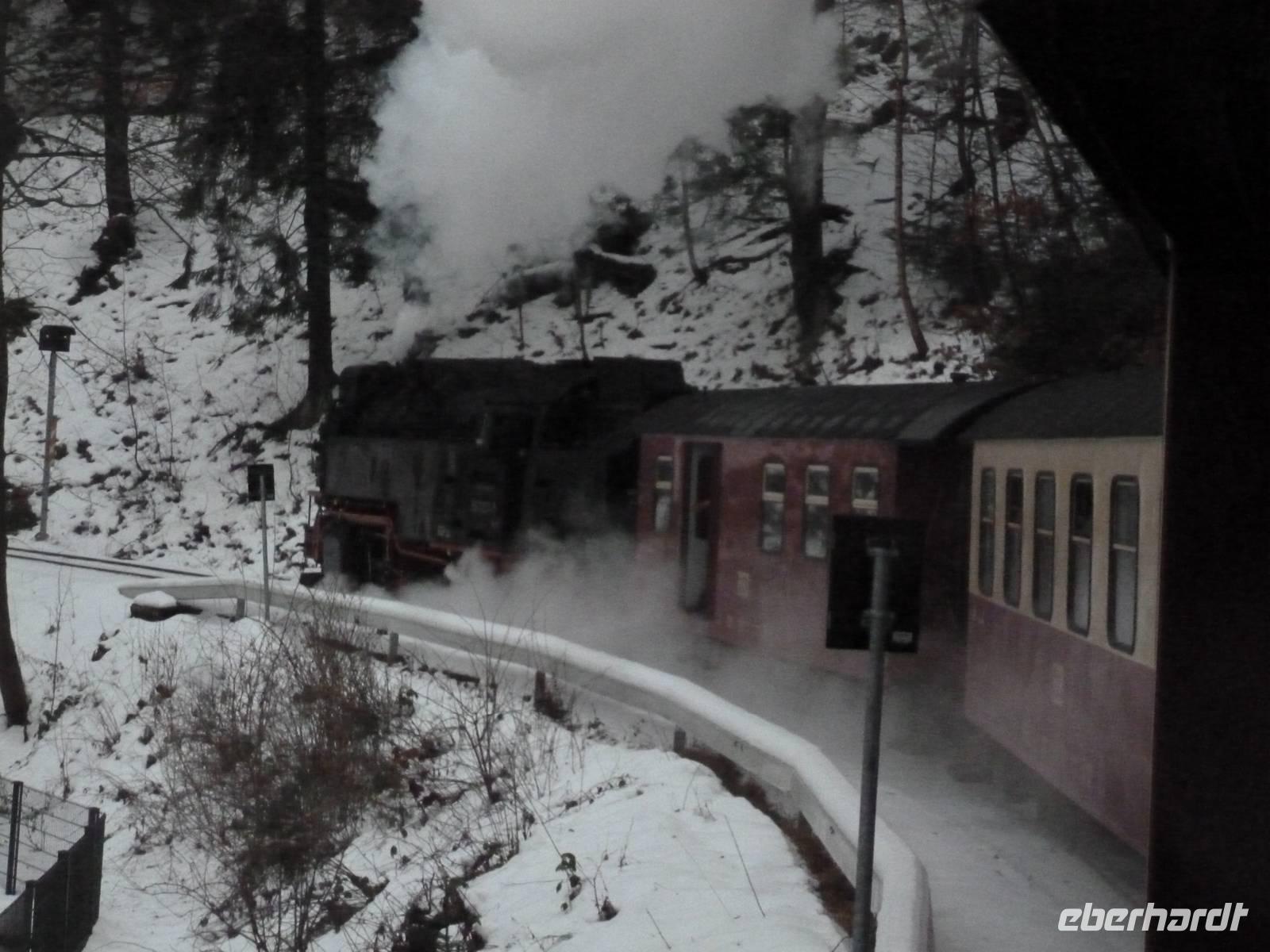 Fahrt mit der Harzer Schmalspurbahn zum Brocken