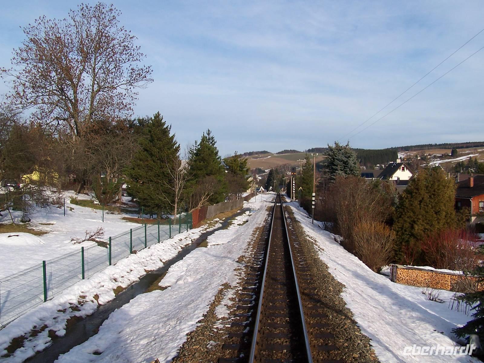 Fahrt mit der Fichtelbergbahn