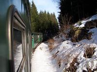 Fahrt mit der Fichtelbergbahn