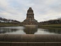 Pause am Völkerschlachtdenkmal in Leipzig