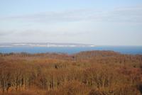 Blick vom Jagdschloss Granitz zur Halbinsel Jasmund
