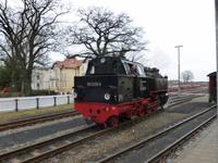 Die Kleinbahnlok beim Rangieren