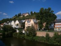 Bad Kreuznach, Blick auf ehemalige Burg, Heute ein Restaurant