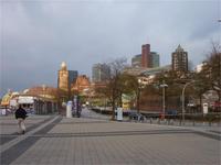 Blick zu den Landungsbrücken