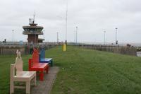 der äußere Deich von Büsum