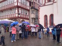 Sandor unser Reiseleiter erzählt über Frankfurt