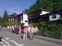 vor Hotel Beck - Abfahrt  Dienstag
