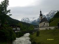 Kirche von Ramsau, mit Blick zur Reiteralpe