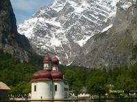 St. Bartholomä, mit Ostwand Watzmann