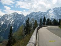 Roßfeldhöhenringstrasse, mit Blick zum Hohen Göll
