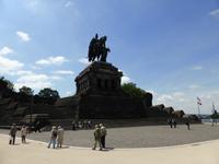 Koblenz- am Deutschen Eck mit dem Denkmal von Kaiser Wilhelm I.