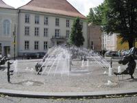 Springbrunnen am Uni-Platz in Rostock
