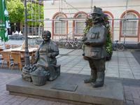 Bronzestatuen in Koblenz auf dem Münzplatz