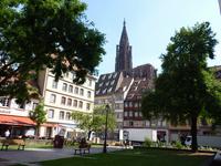Blick zum Münster in Strasbourg