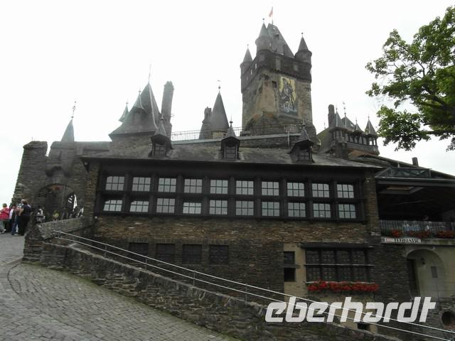 Reichsburg in Cochem mit Der Achteckturm mit seinem Christophorus-Mosaik