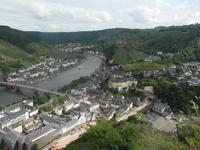 Blick vom Pinnerkreuz auf Cochem (Tunnelbau)