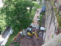 Bauarbeiten am Schloß