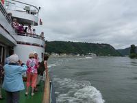 Starke Strömung an der Loreley