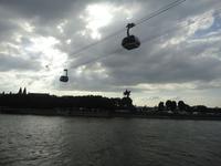 Seilbahn über dem Rhein bei Koblenz