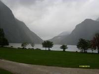 Blick von St. Bartholomä zum Königsee